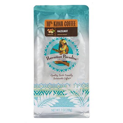（ハワイ景品）ハワイアンパラダイスコーヒー　10%コナ　ヘーゼルナッツ