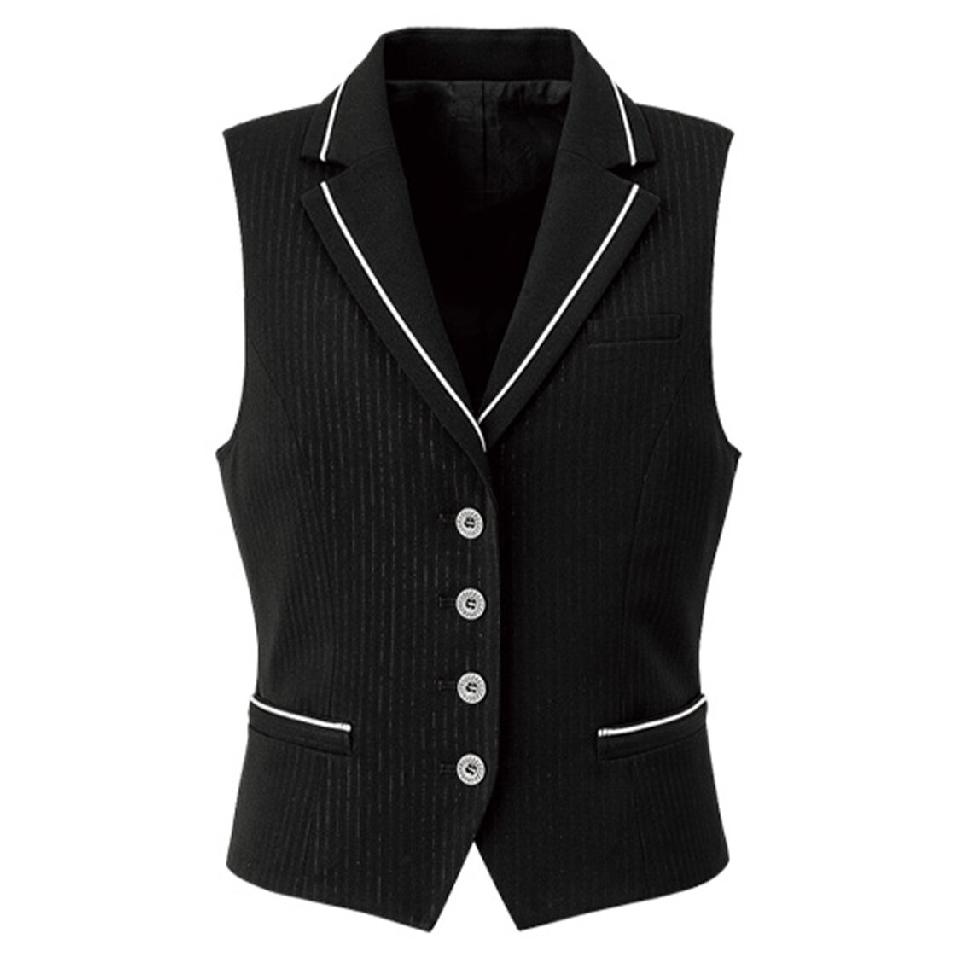 【ストレッチ・フィルムストライプ】レディスベスト