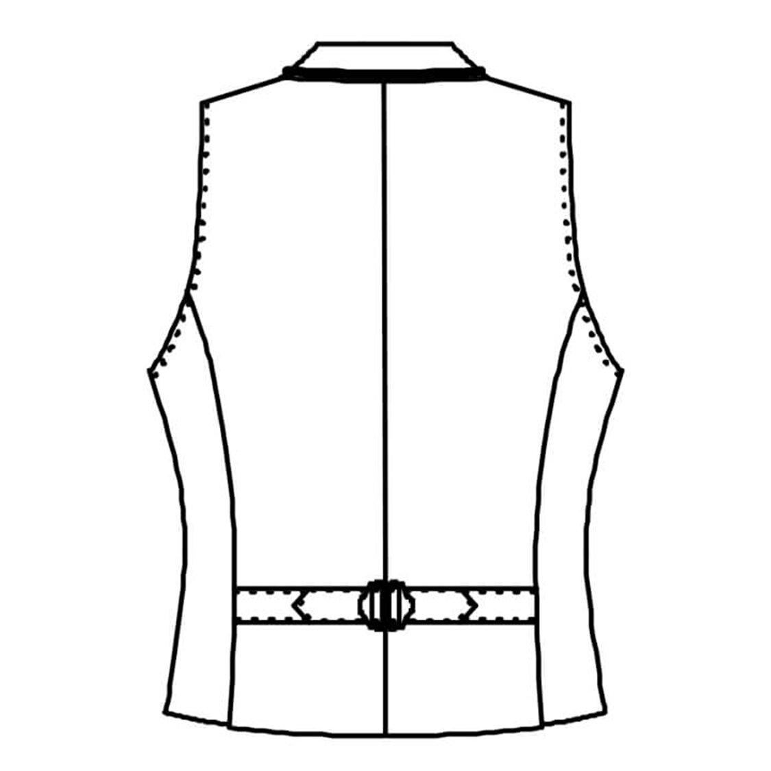 【ストレッチ・フィルムストライプ】メンズベスト