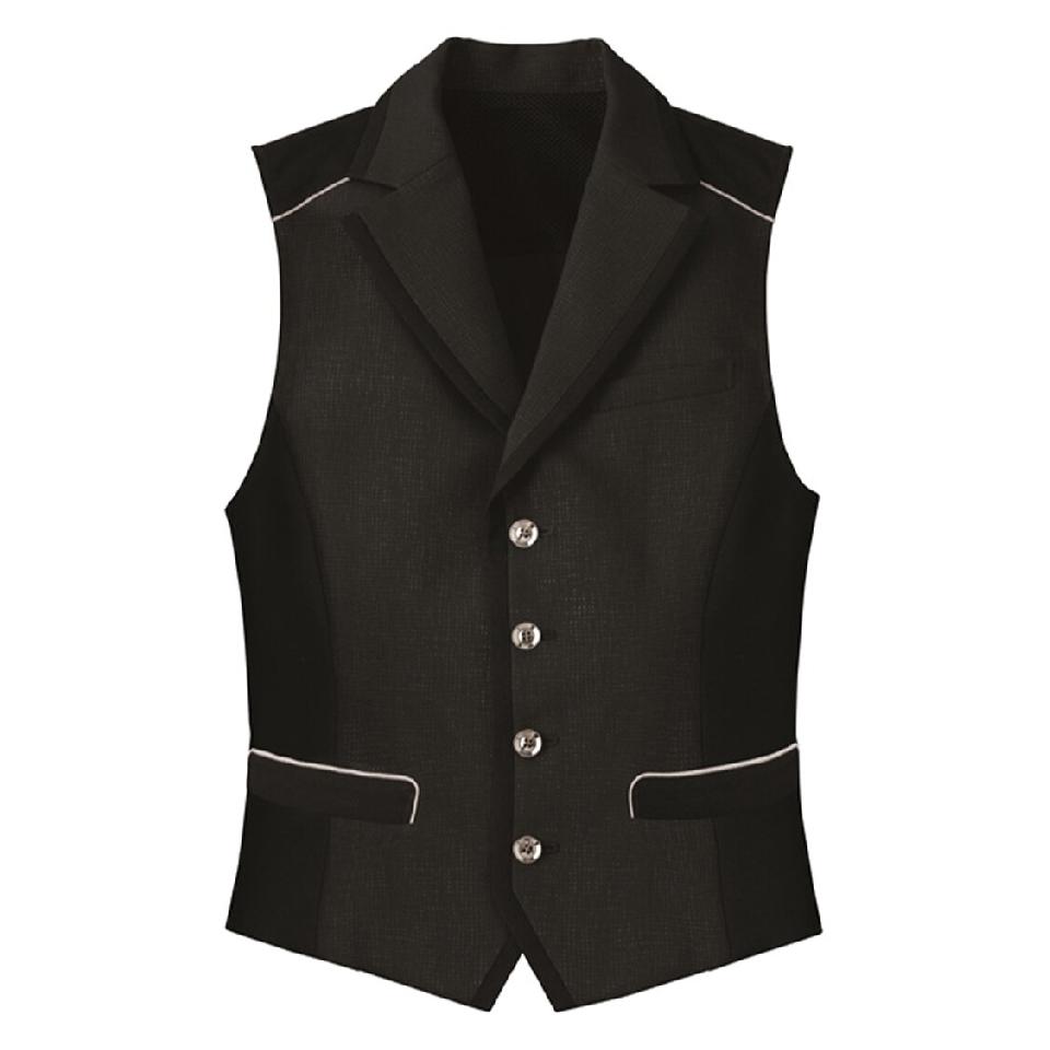 【ジオメトリック・プリント】男女兼用ベスト(ブラック)