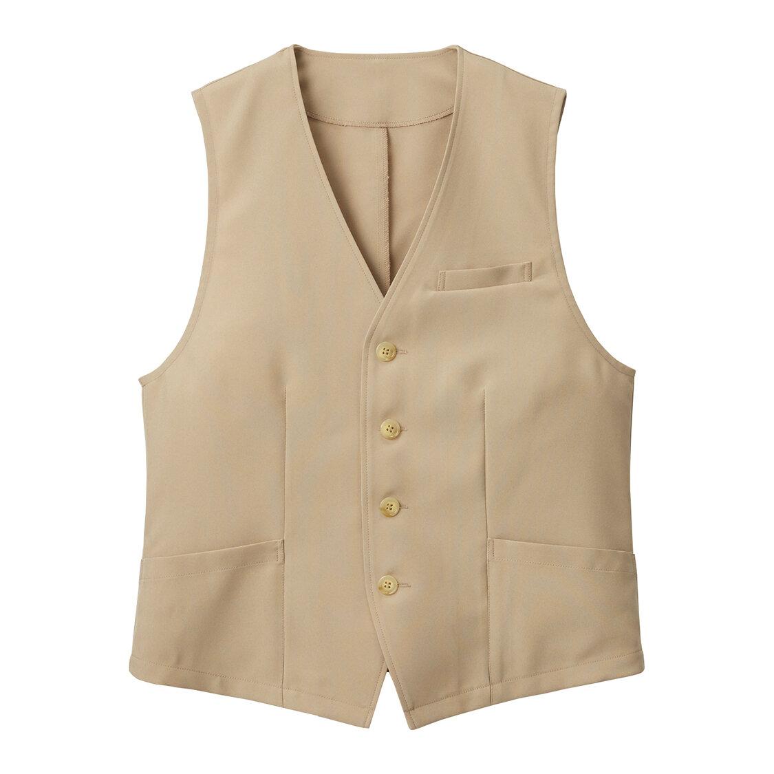 【ファイントロ】男女兼用ベスト(ベージュ)