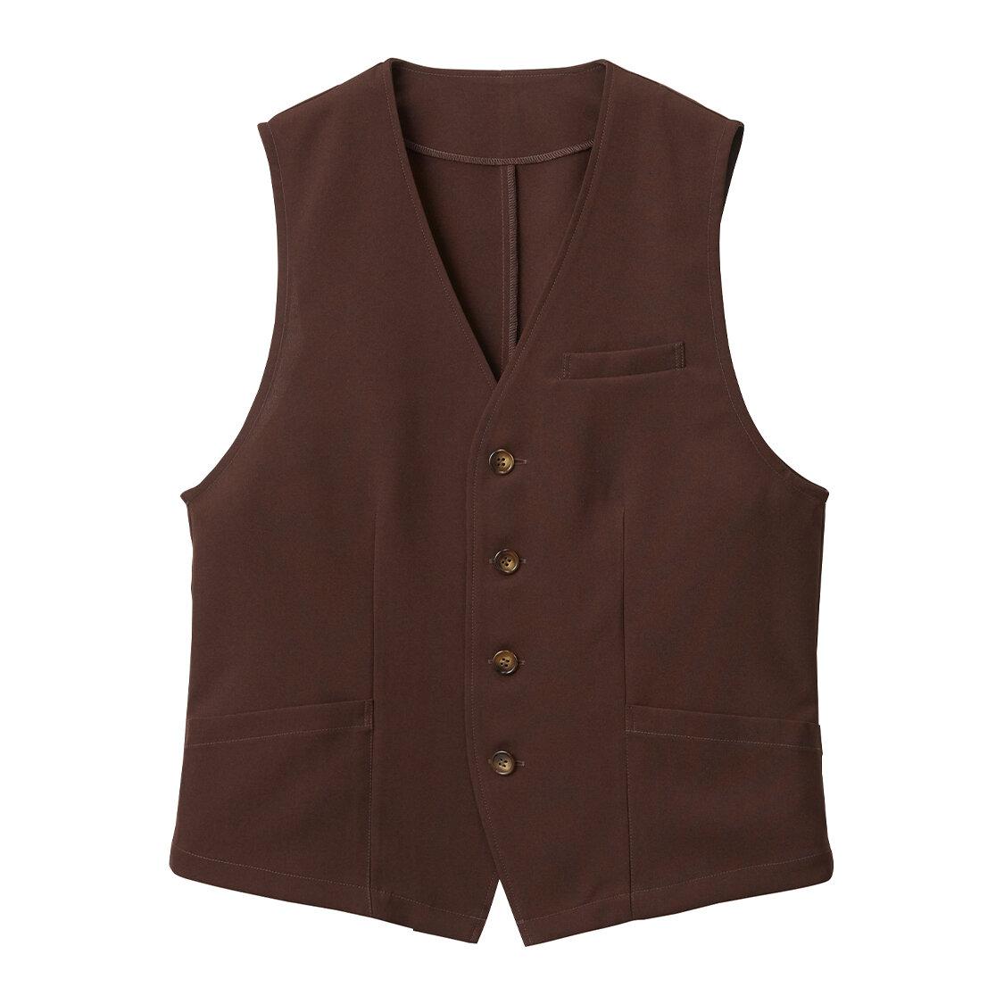 【ファイントロ】男女兼用ベスト(ブラウン)
