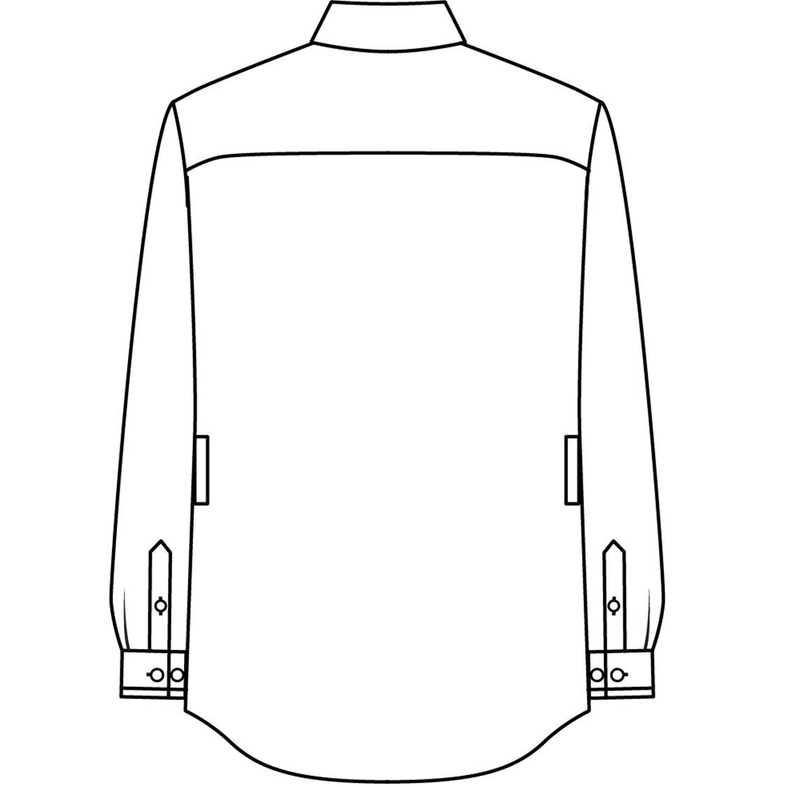 【ギンガムチェック・トリコット】男女兼用長袖シャツ（グレー）